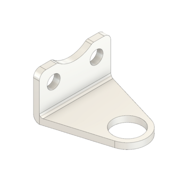 MODULAR SOLUTIONS ALUMINUM BRACKET<br>12MM SENSOR HOLDING